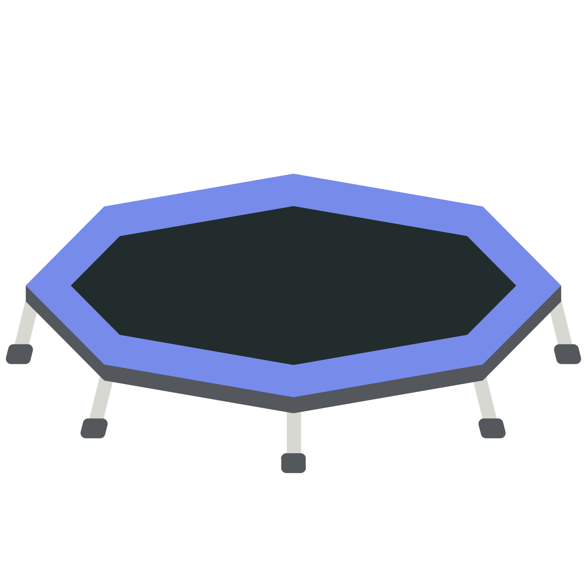 trampoline jumping kids playground children sport isometric area