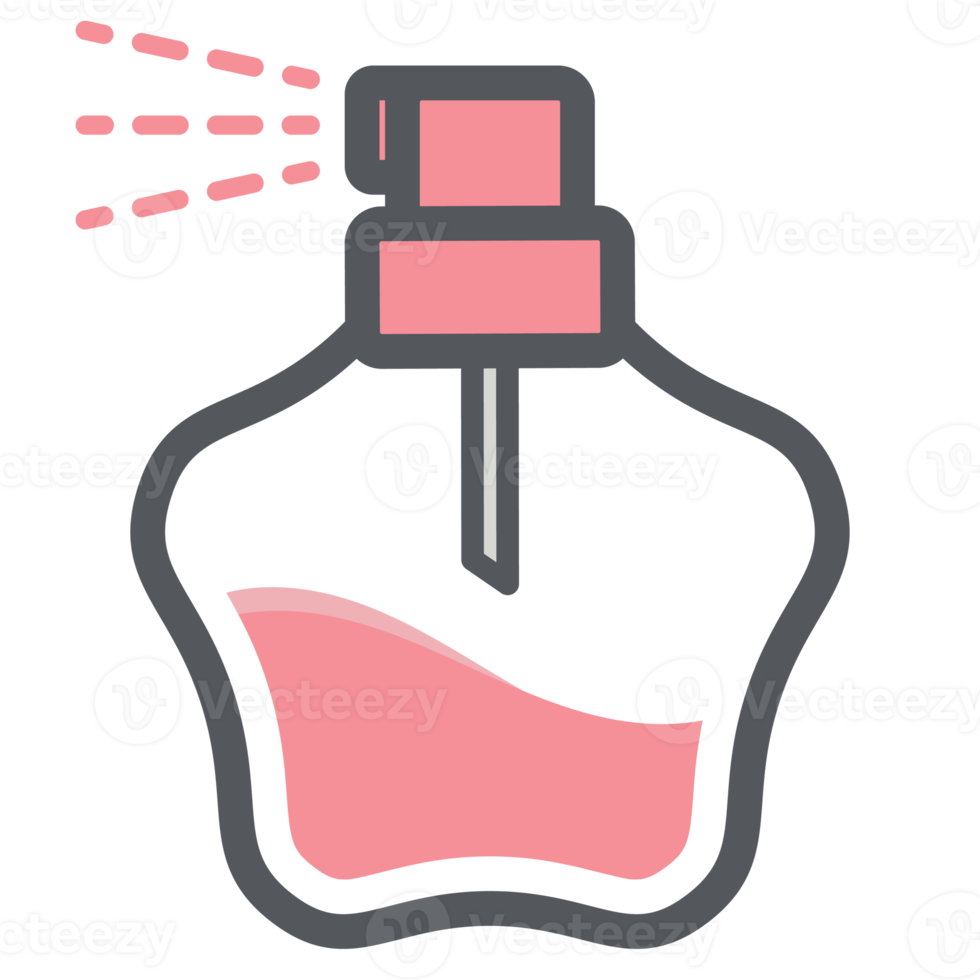 perfume rociar botella estético dibujo logo símbolo png