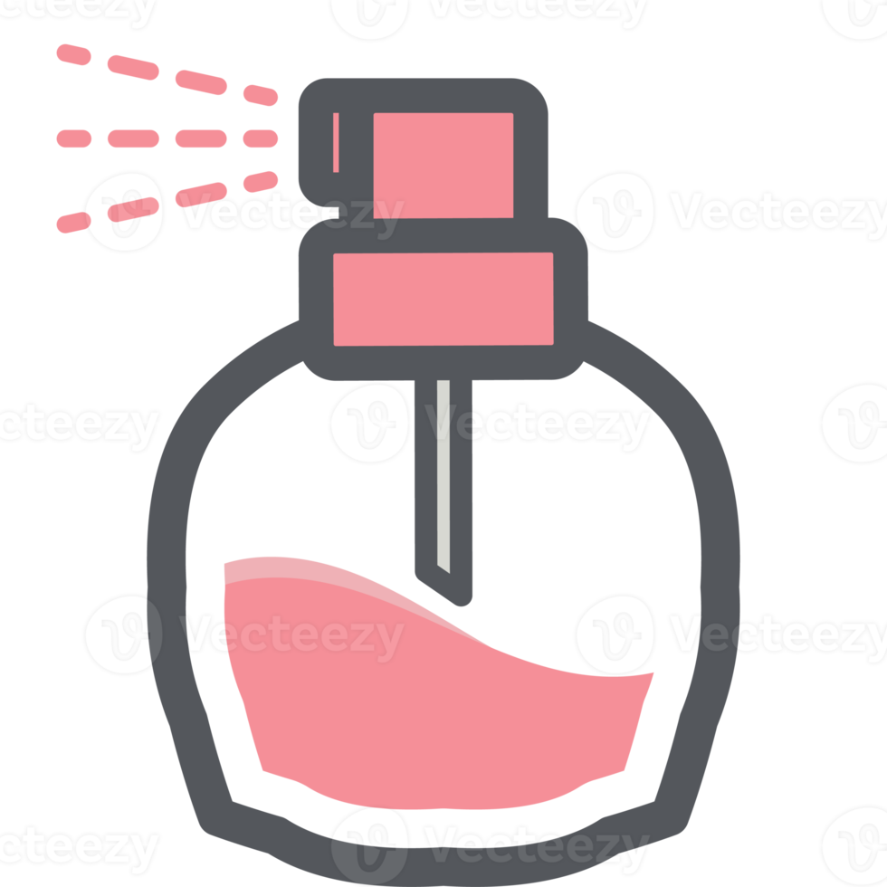 perfume rociar botella estético dibujo logo símbolo png