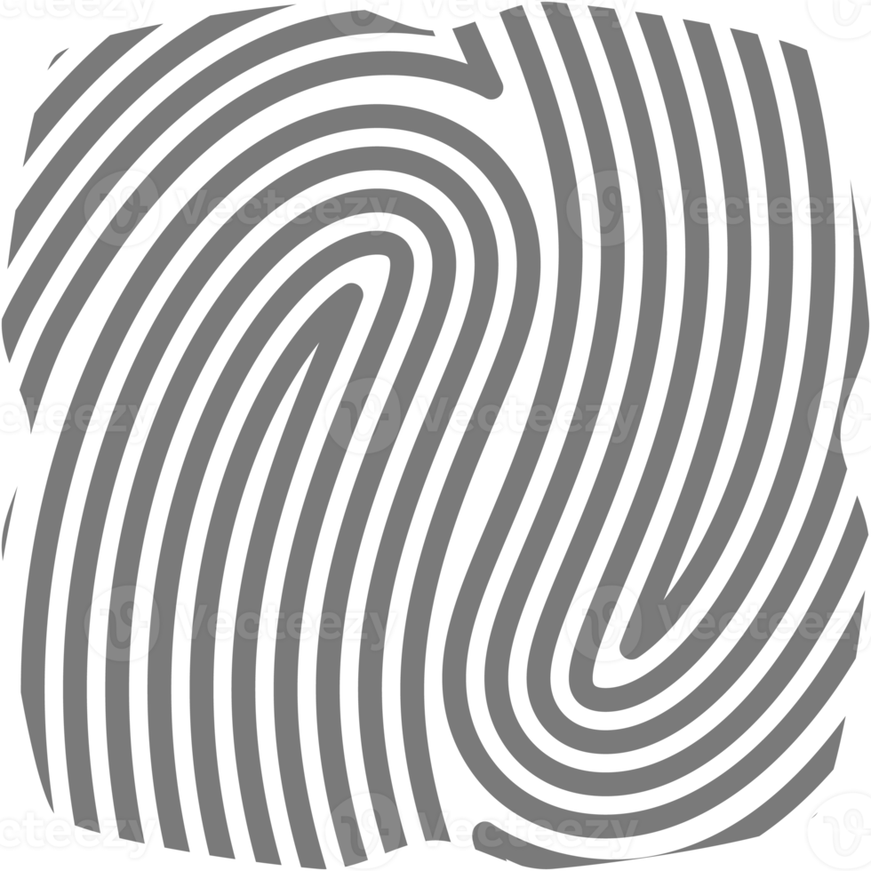 Aesthetic Fingerprint Basic Shape Classic Line png