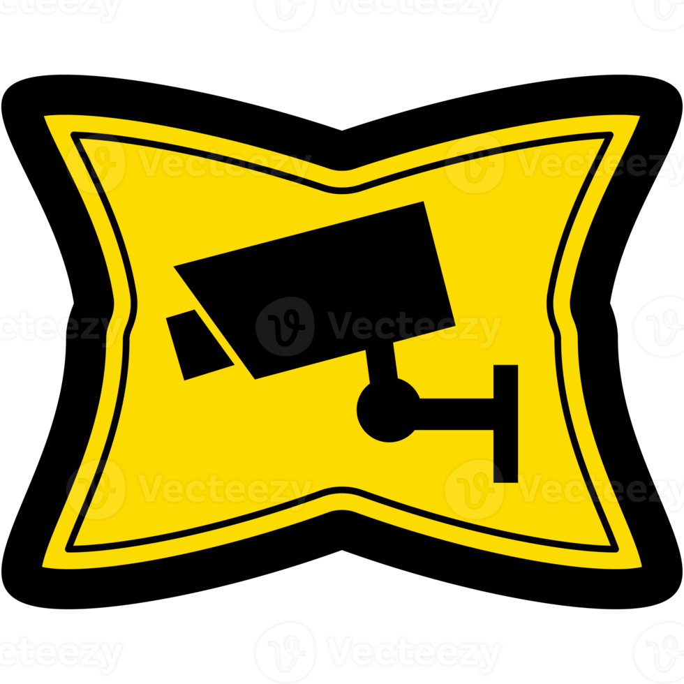 klistermärke cCTV kamera logotyp symbol ikon png