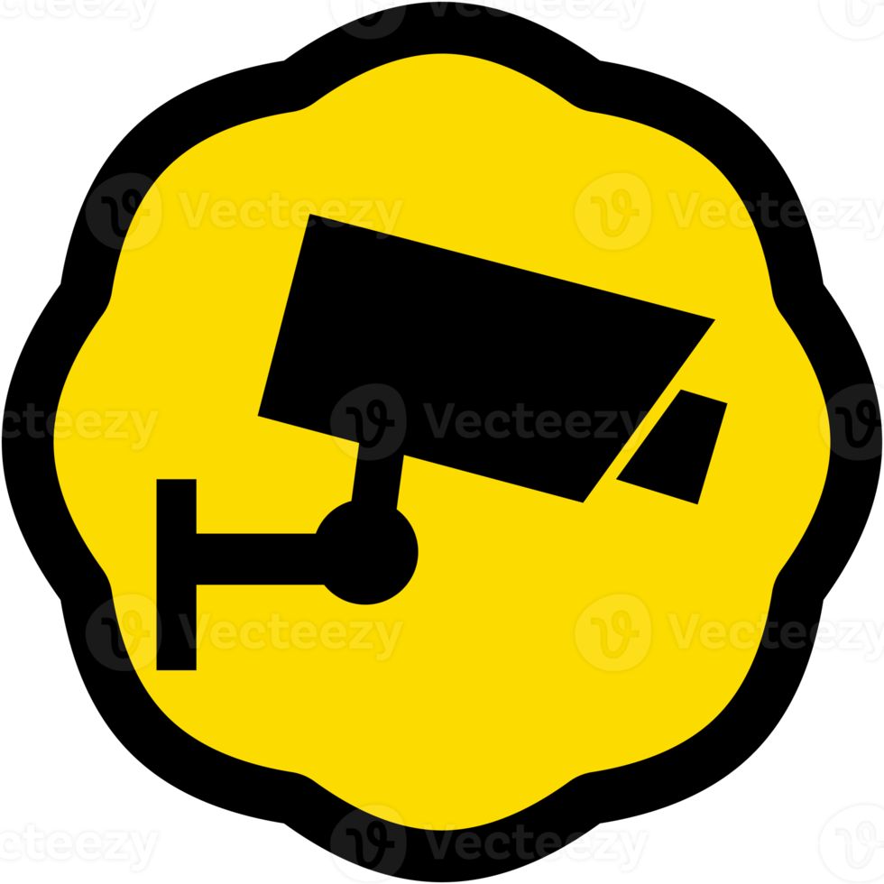 autocollant vidéosurveillance caméra logo symbole icône png