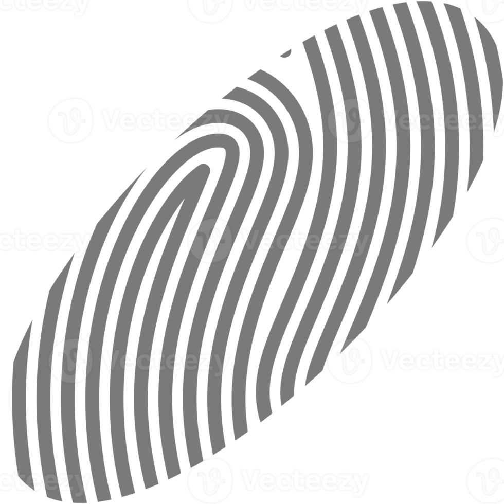 Aesthetic Fingerprint Basic Shape Classic Line png