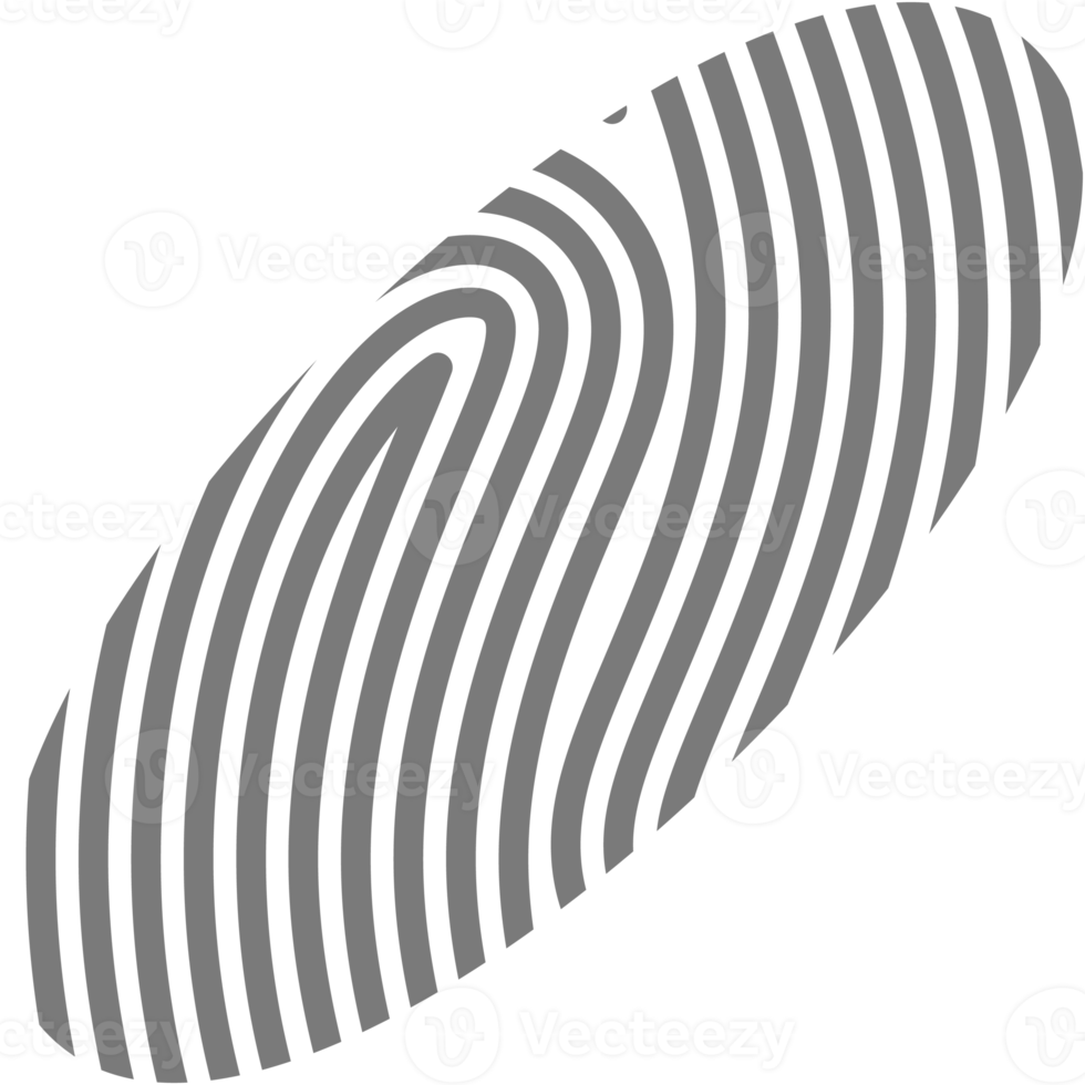estético huella dactilar básico forma clásico línea png