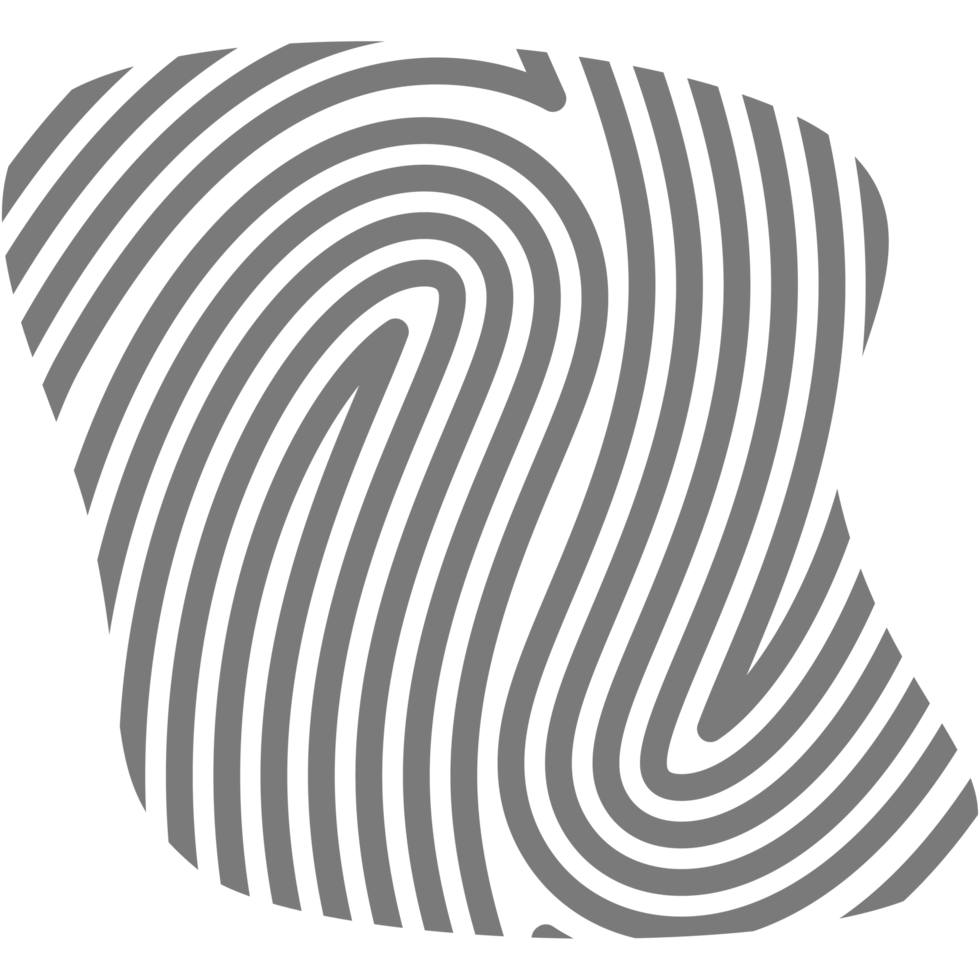 estetico impronta digitale di base forma classico linea png