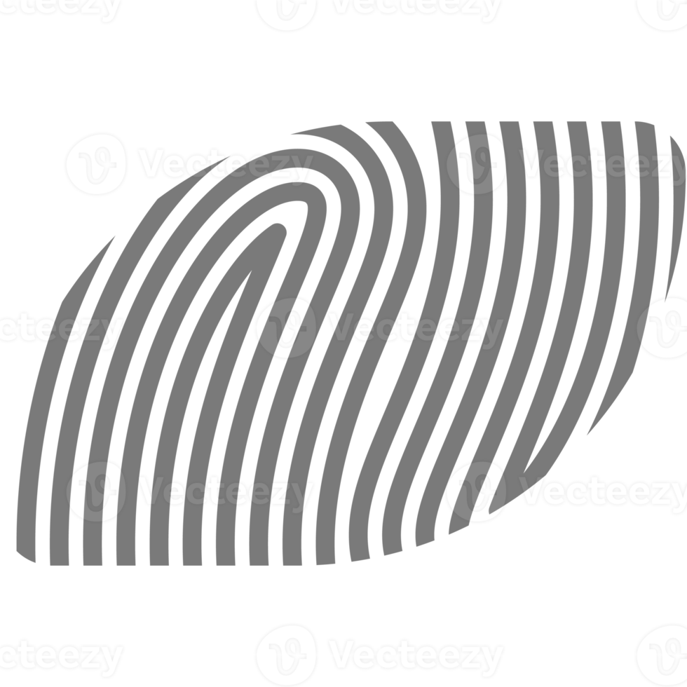 estetico impronta digitale di base forma classico linea png