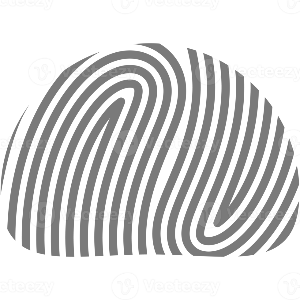 estetico impronta digitale di base forma classico linea png