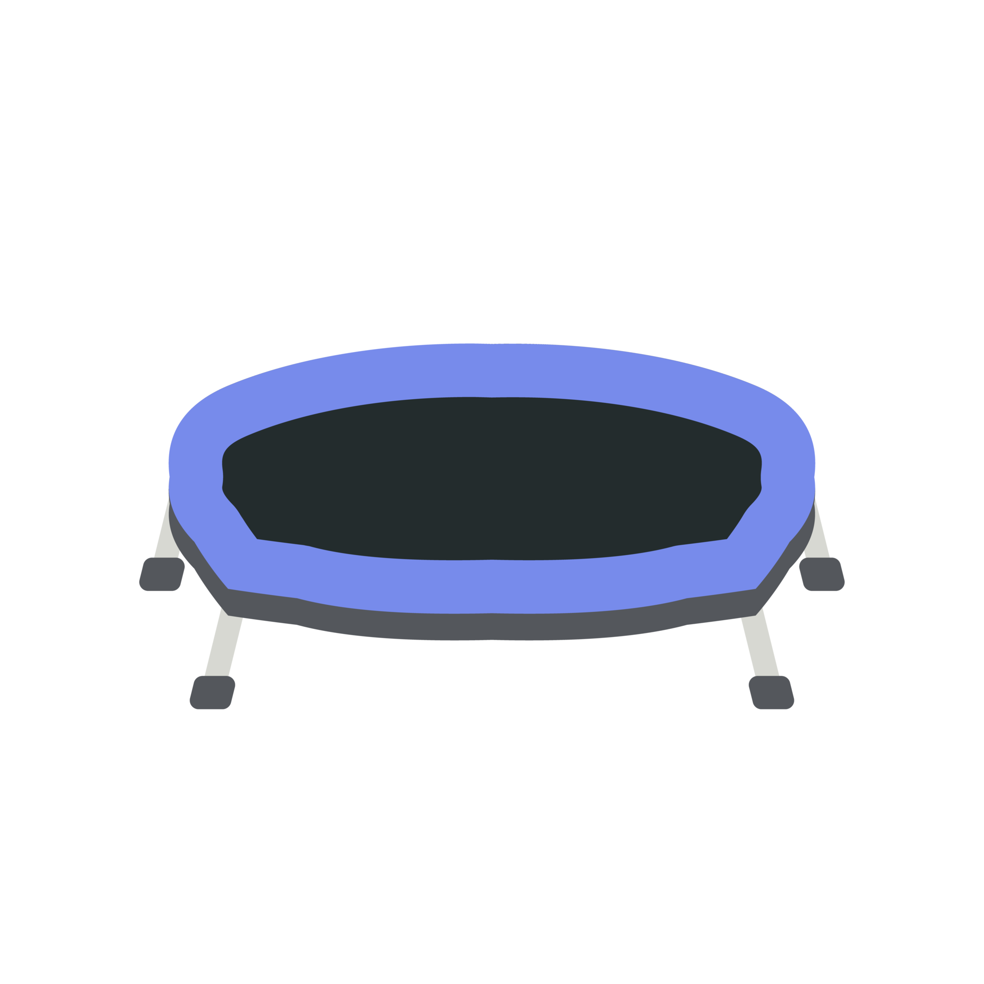 trampoline jumping kids playground children sport isometric area