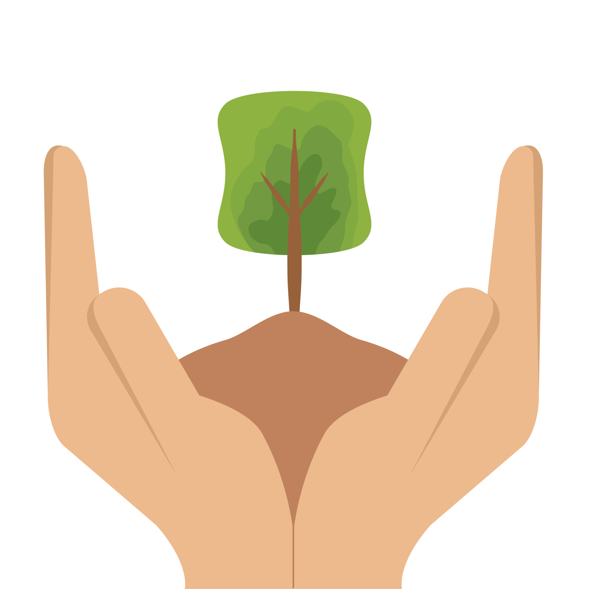 Hand Holding Giving Tree Plant Life Green Nature 21447197 PNG