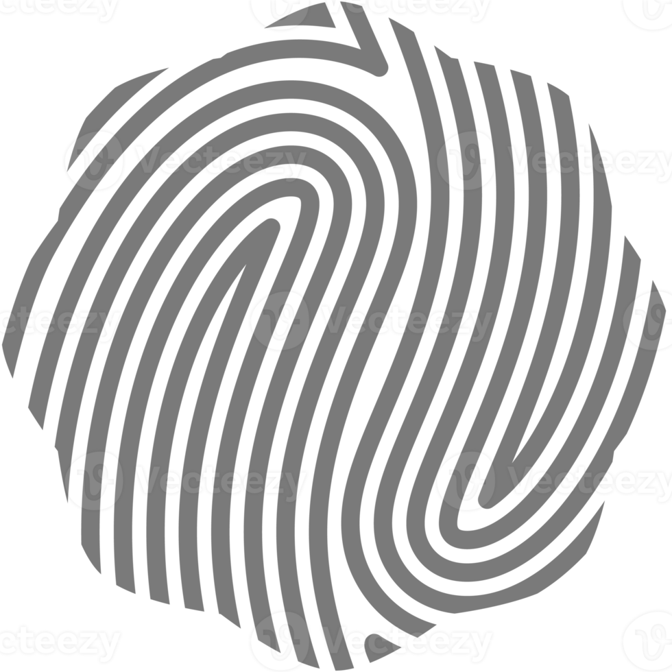 Aesthetic Fingerprint Basic Shape Classic Line png