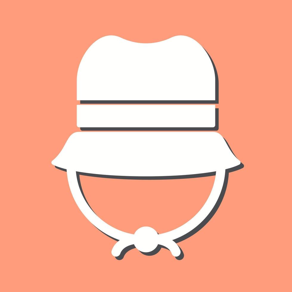 icono de vector de sombrero de camping