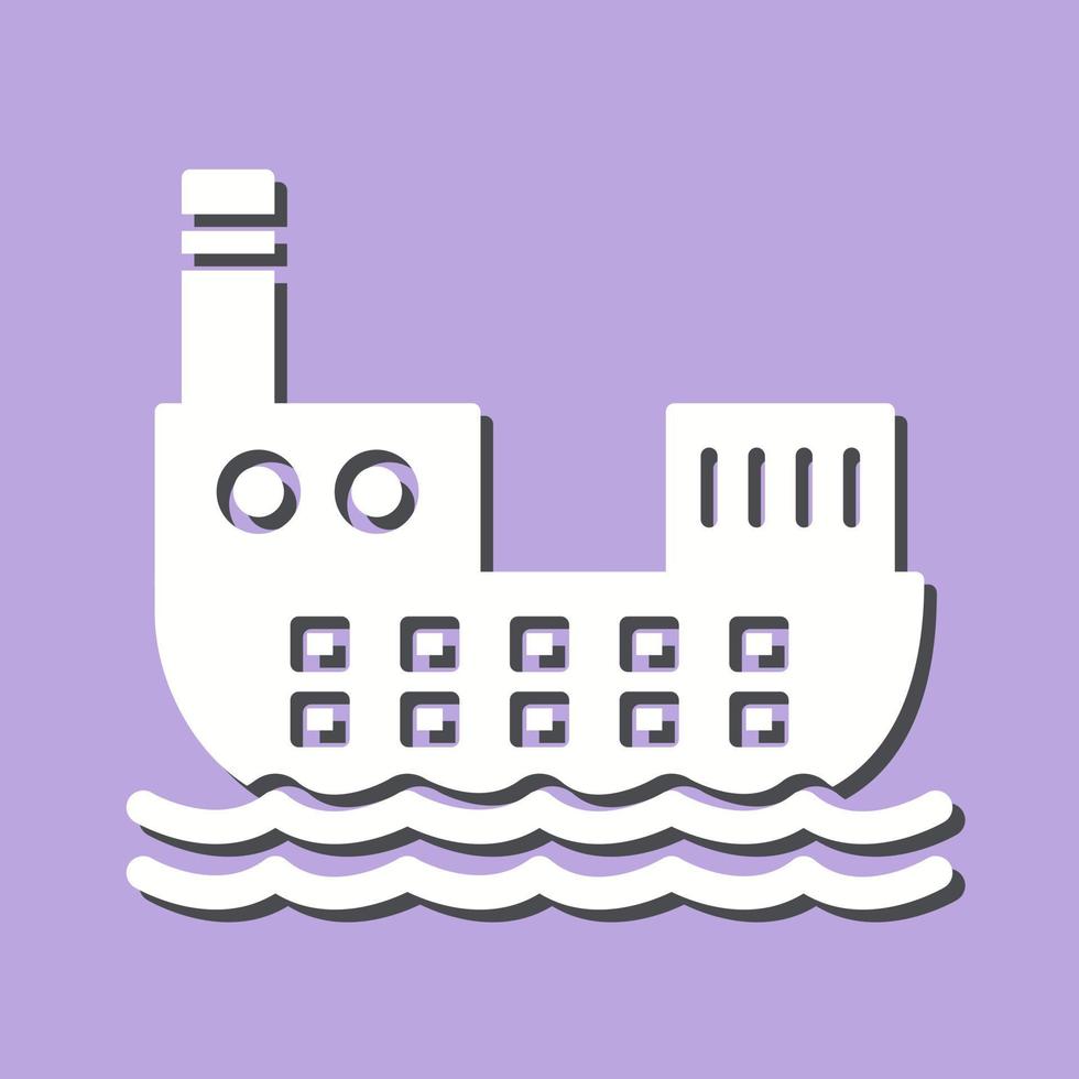 Cargo Ship Vector Icon