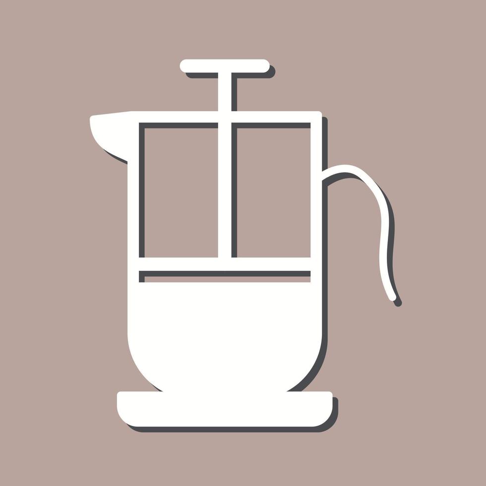 French Press Vector Icon