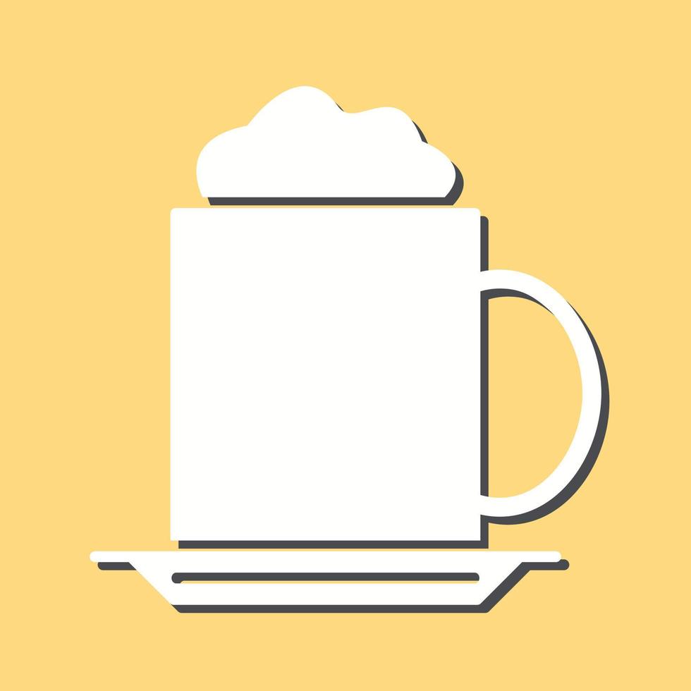 icono de vector de capuchino