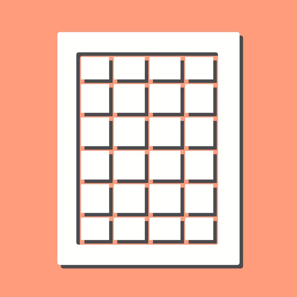 Table of Rates Vector Icon