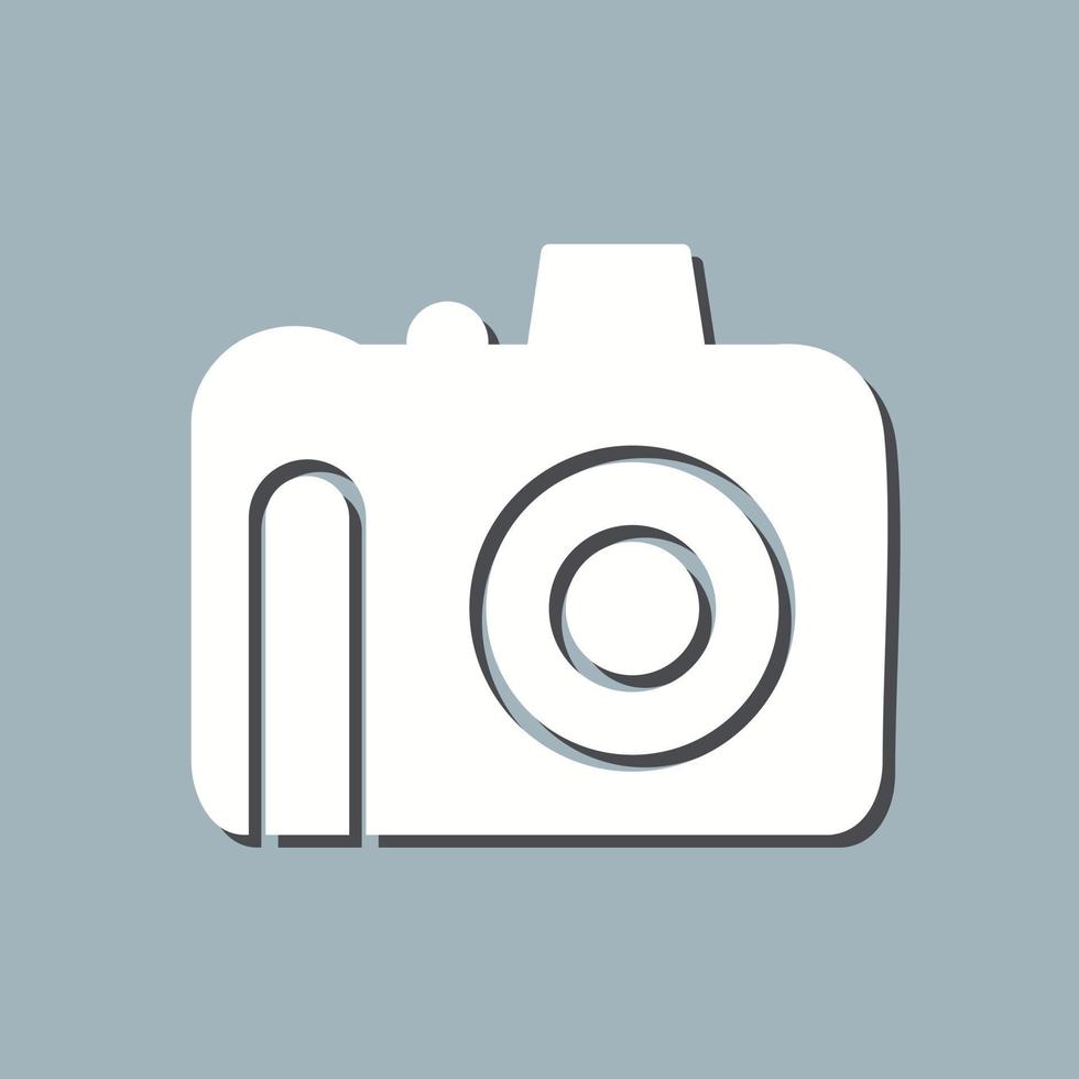 Unique DSLR Camera Vector Icon