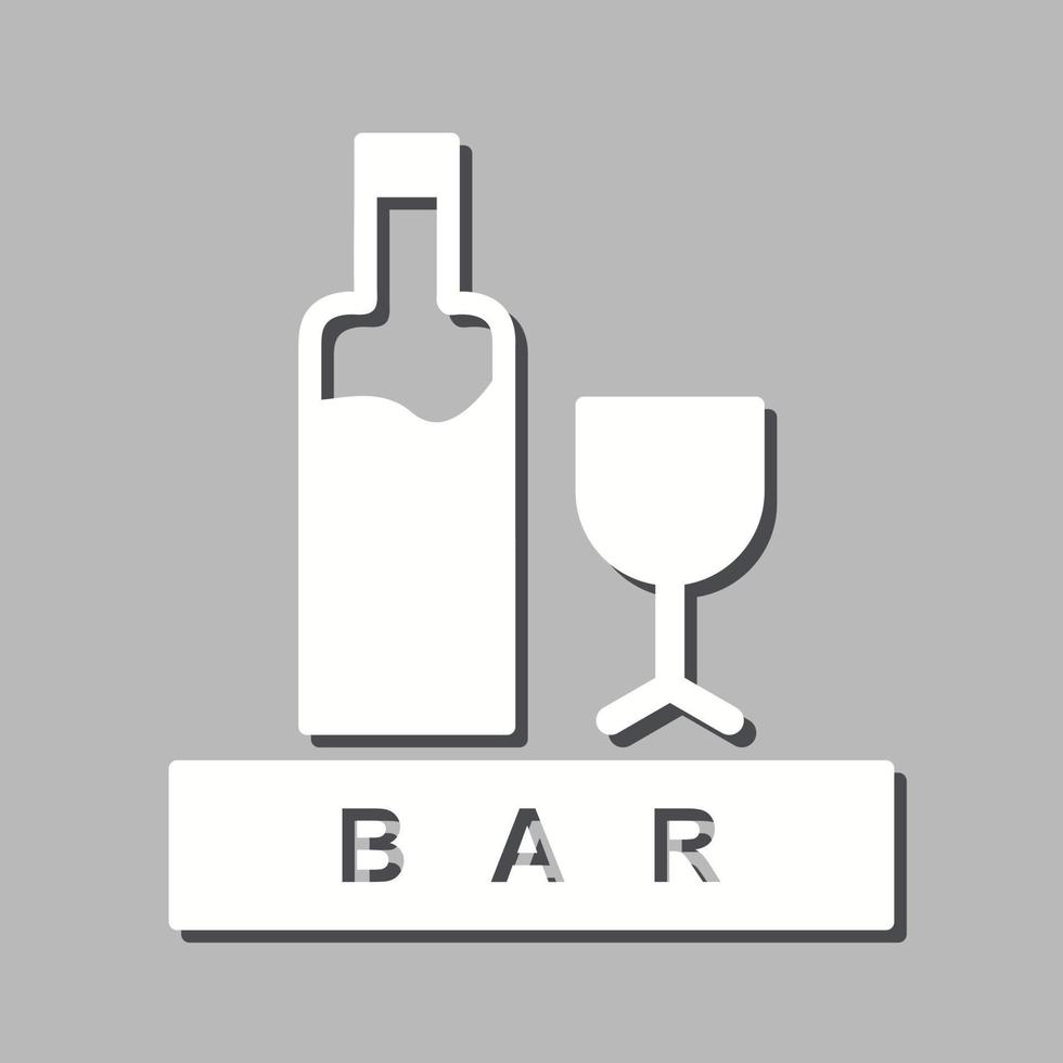 Unique Bar Sign Vector Icon