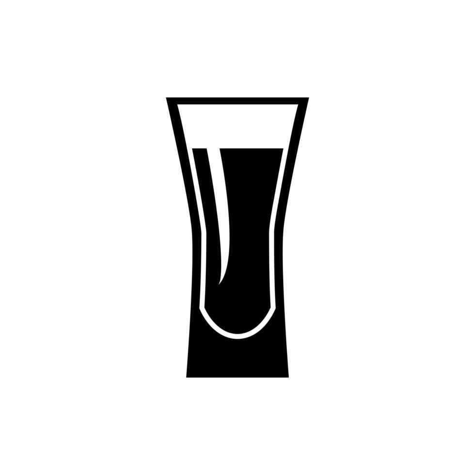 Shot Glasses icon vector. Drinking Illustration sign. Bar Illustration sign. vector