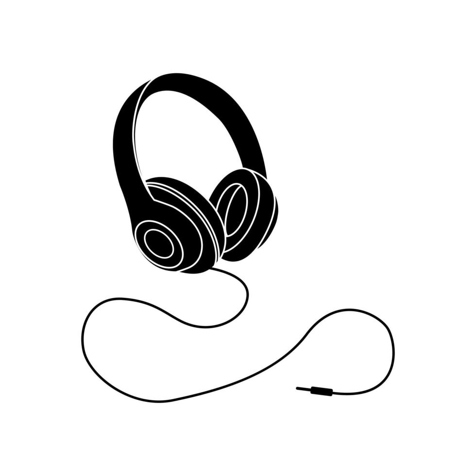 auriculares icono vector. música ilustración signo. DJ símbolo o logo. vector