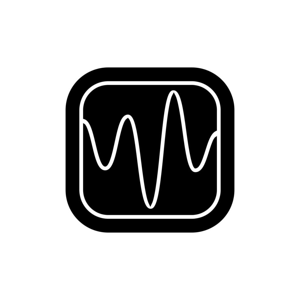 Oscilloscope icon vector. instrument for measurements illustration sign. physics symbol or logo. vector