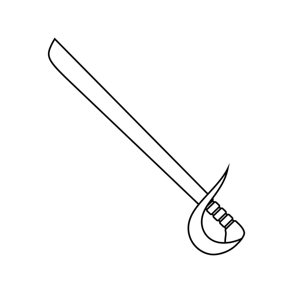 Sword icon vector set. saber illustration sign collection. weapon symbol. steel logo.