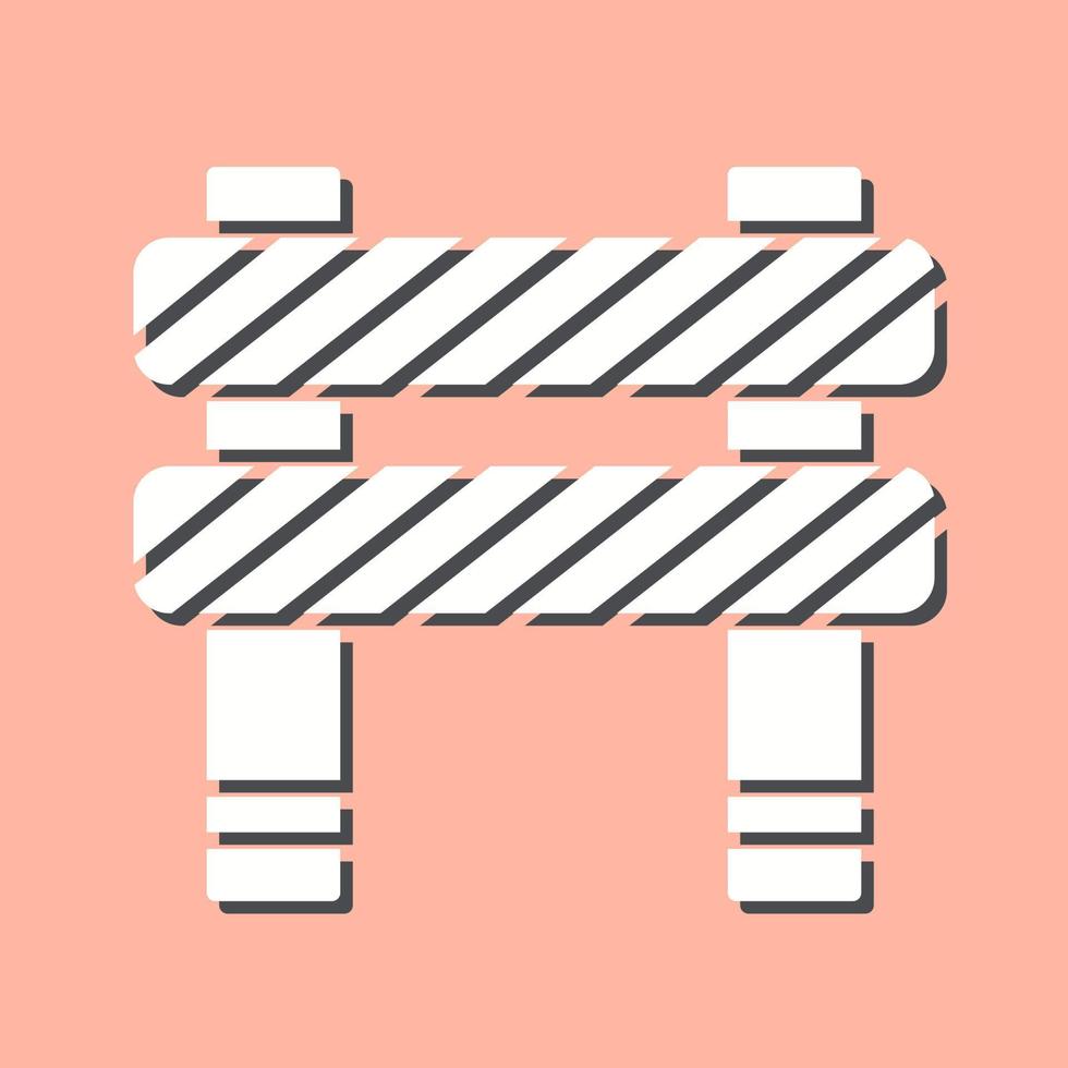 Unique Barrier Vector Icon