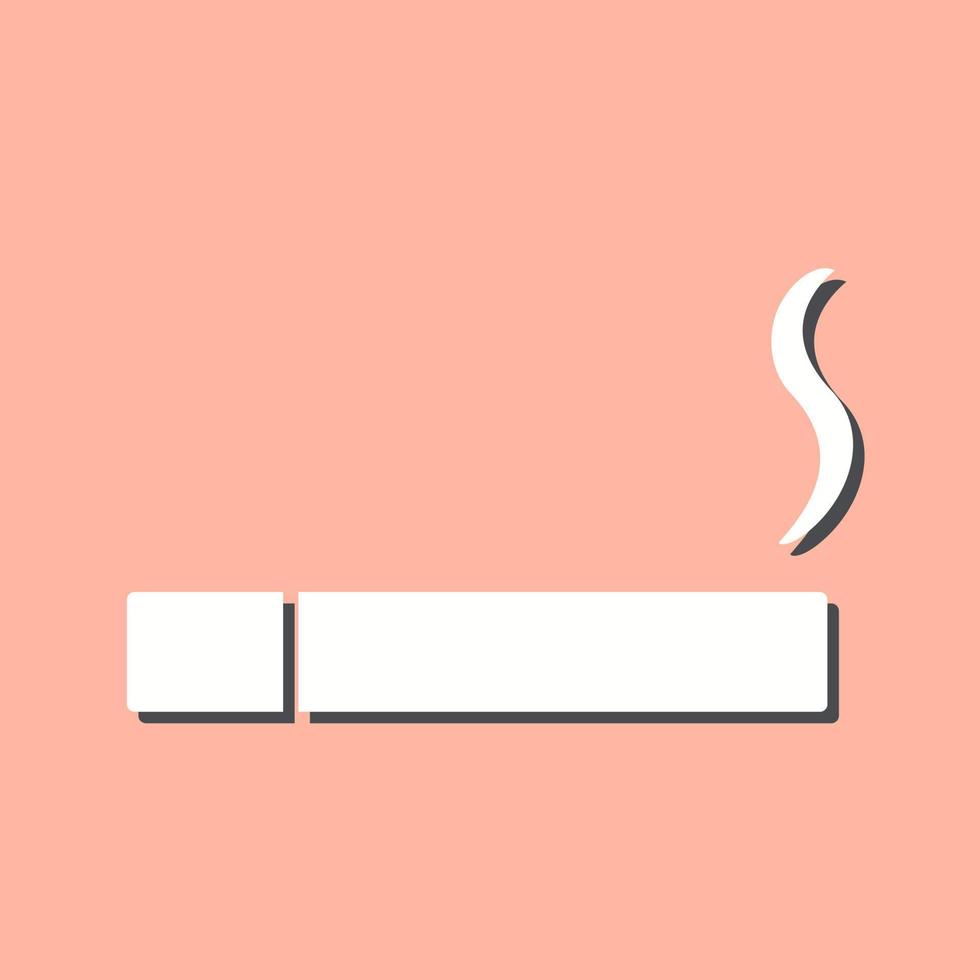 Unique Lit Cigarette Vector Icon