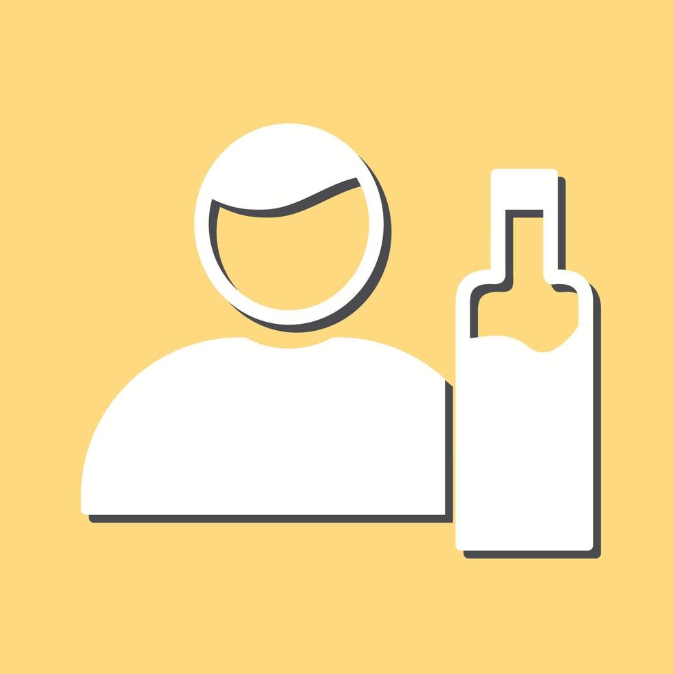 Unique Man And Drink Vector Icon