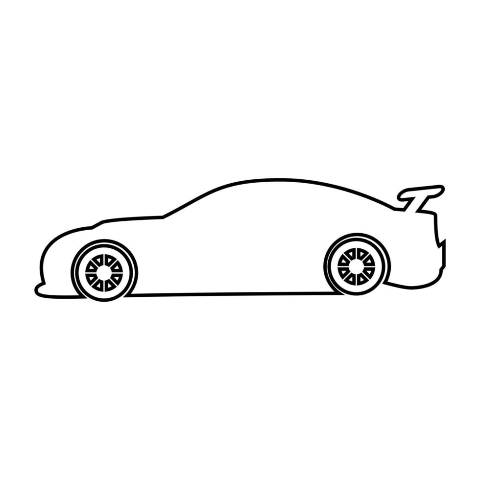 automóvil icono vector. coche ilustración firmar recopilación. vehículo símbolo. auto logo. vector