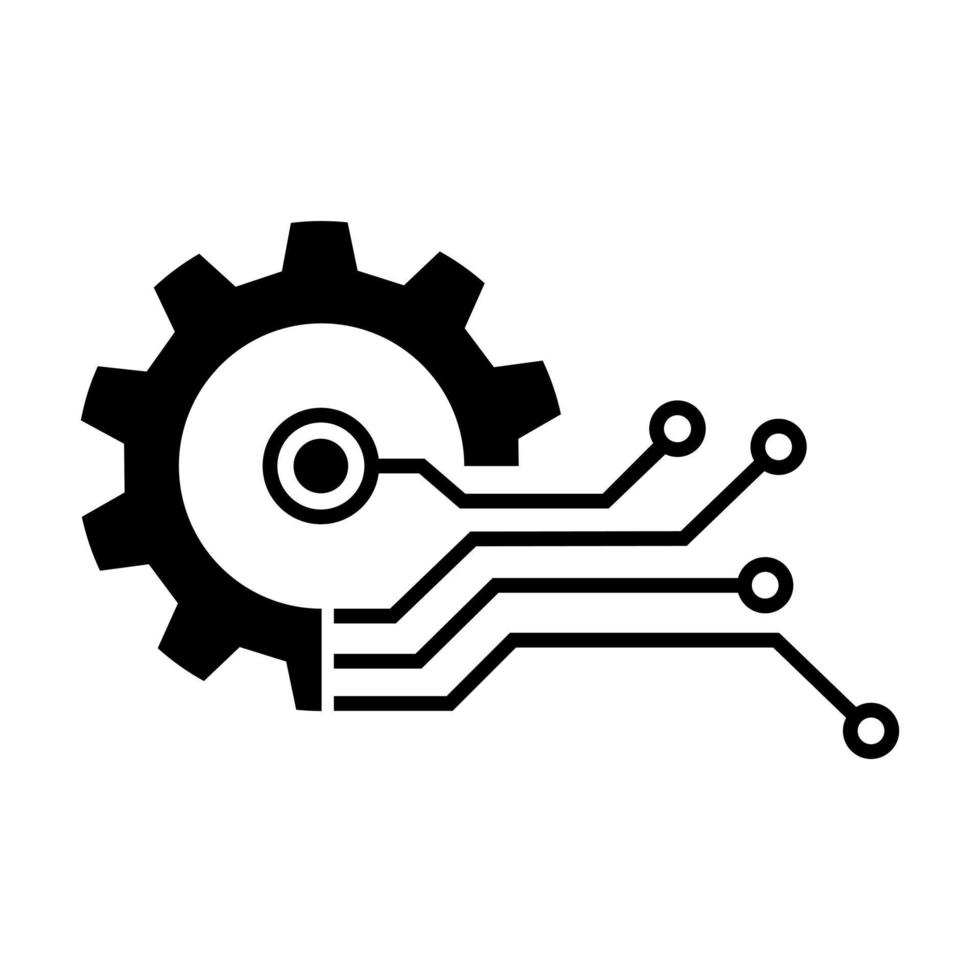 Digital tech icon vector. technologies illustration sign. information symbol. data center logo. vector