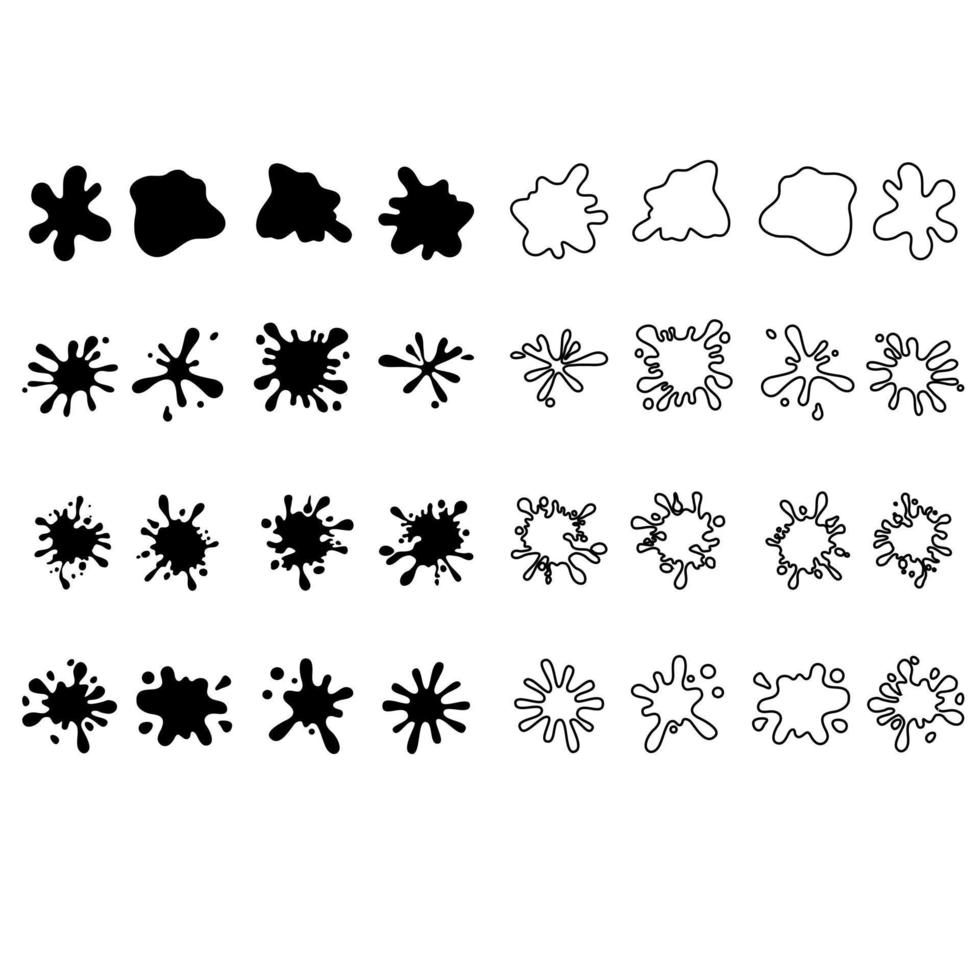Blotch Vector Icon set. blot illustration sign collection. blur Symbol.