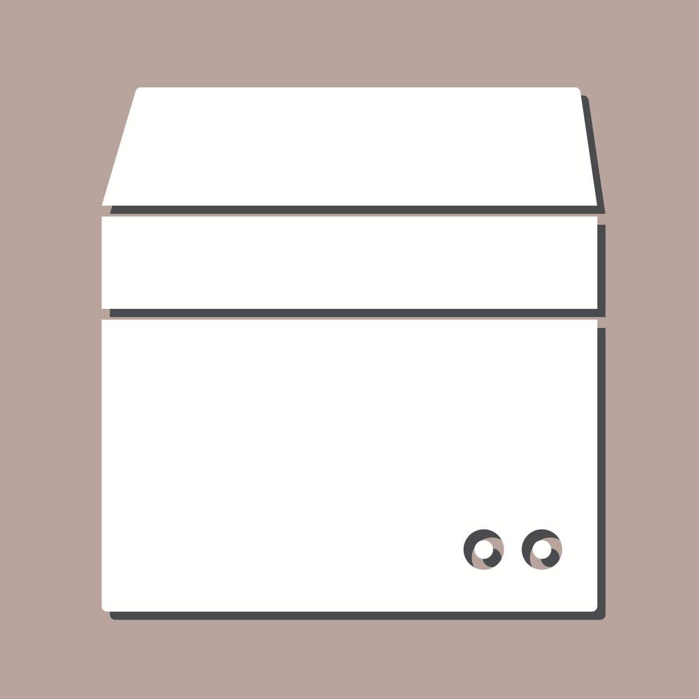 icono de vector de caja única