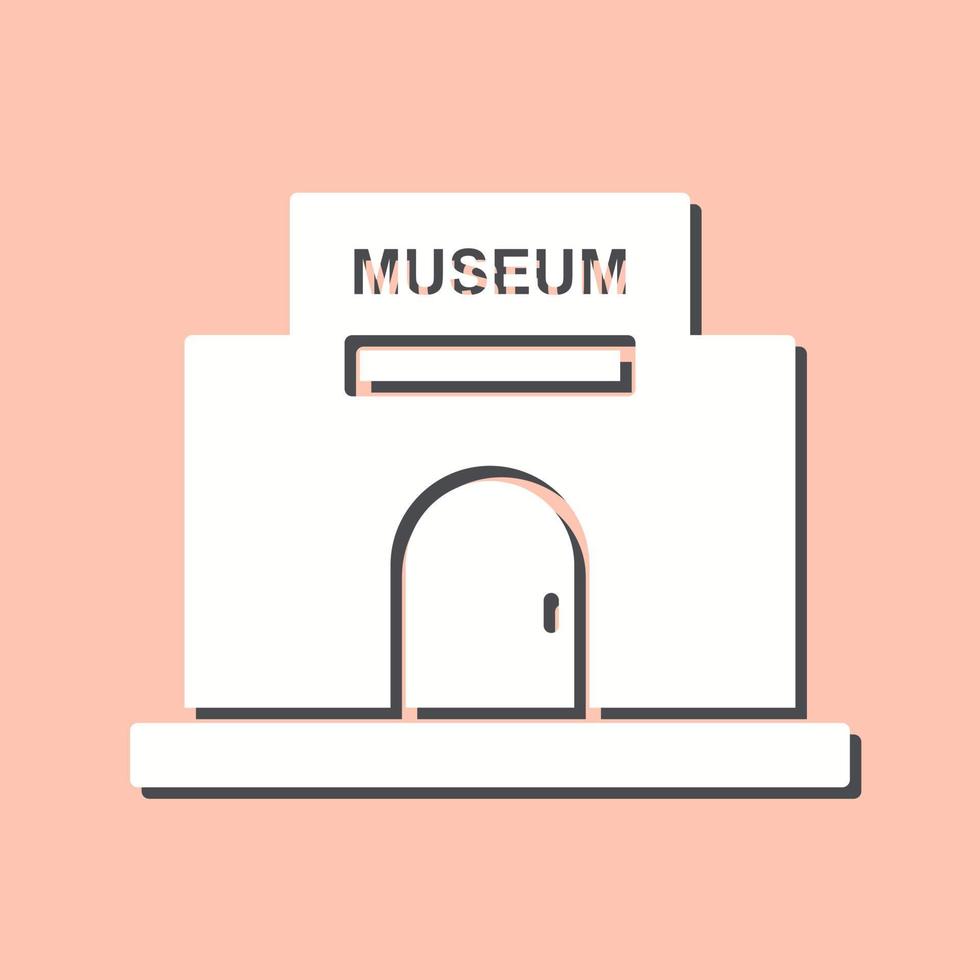 icono de vector de edificio de museo