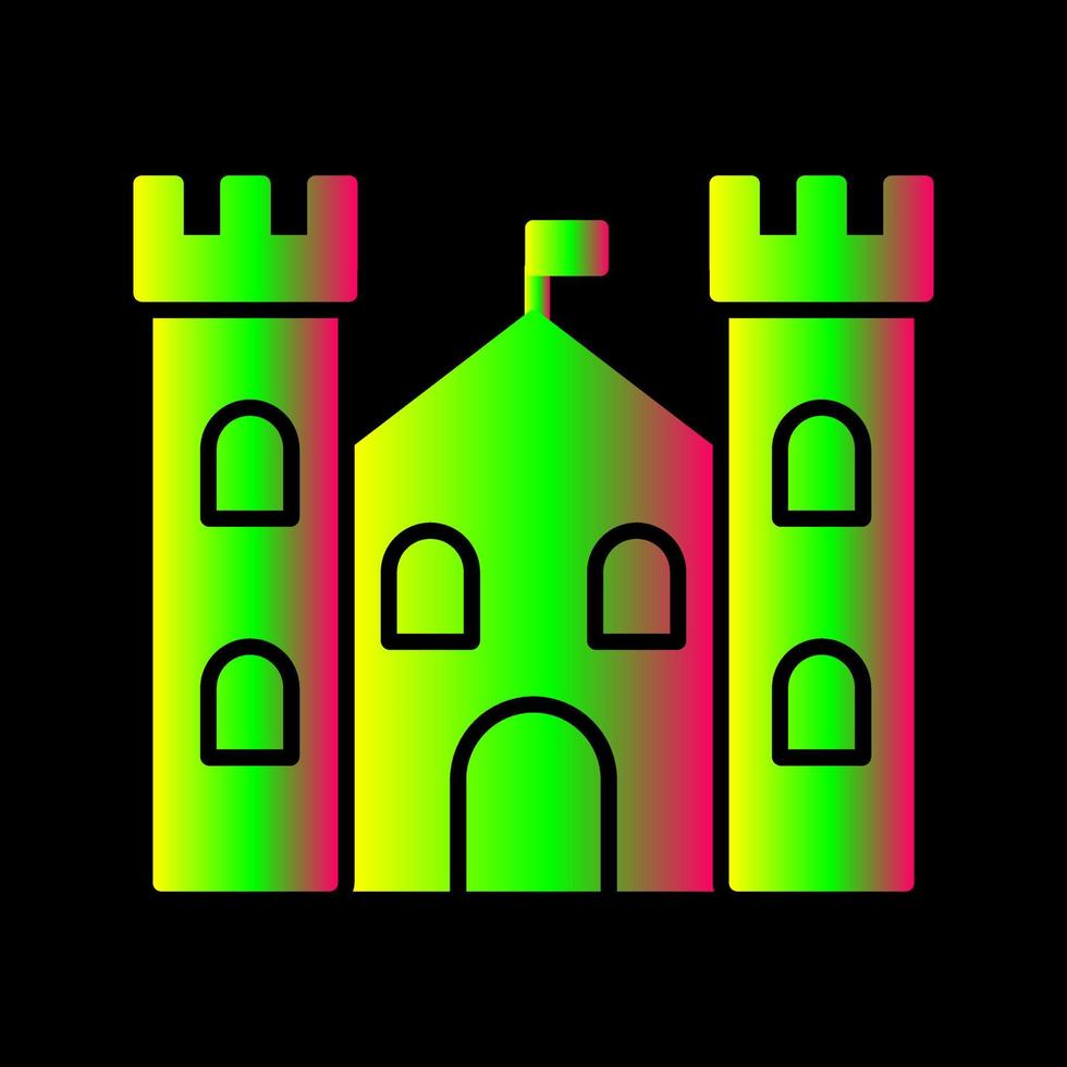 icono de vector de castillo