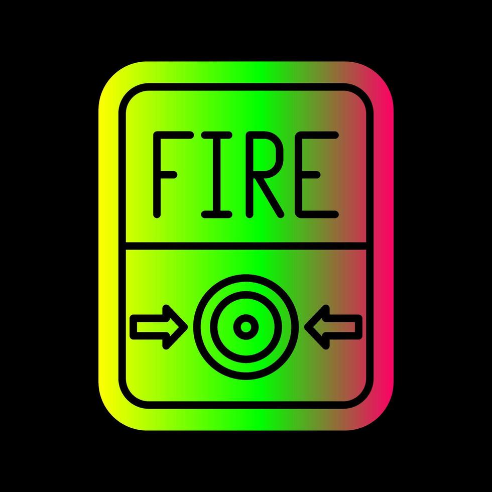 Fire Button Vector Icon