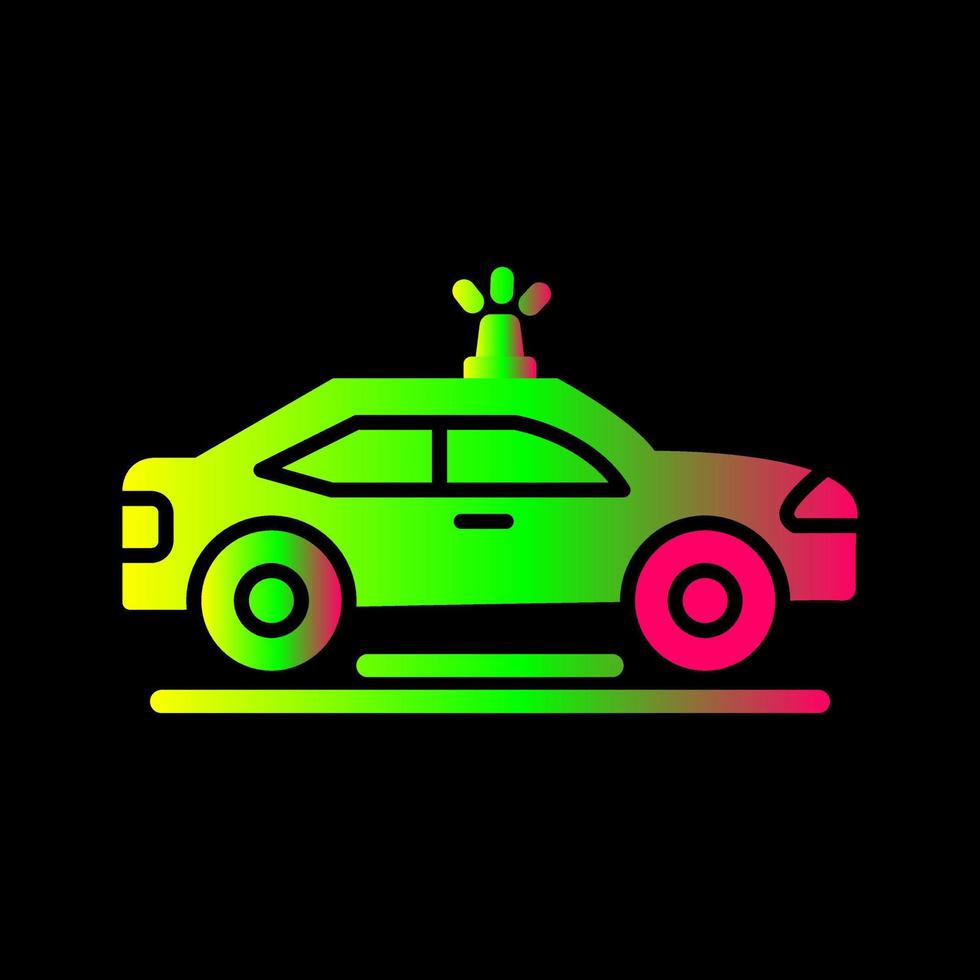 icono de vector de coche de policía