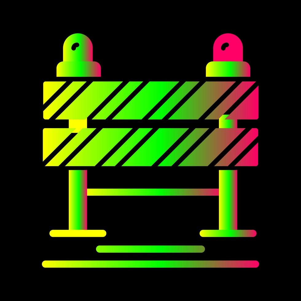 Road Blockade Vector Icon