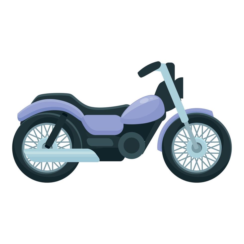 Moto chopper icon cartoon vector. Bike road vector