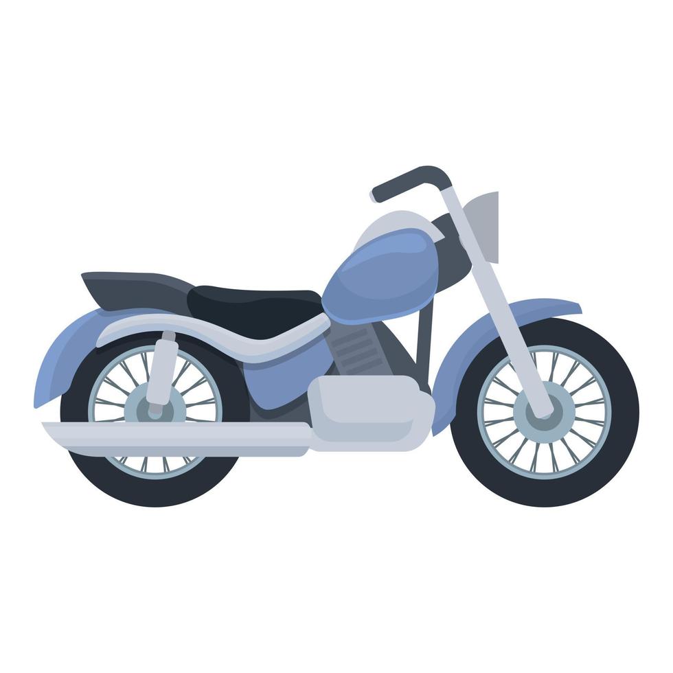 Chopper bike icon cartoon vector. Biker road vector