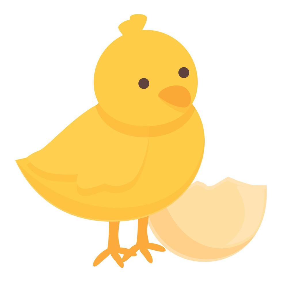 tarjeta pollo icono dibujos animados vector. pollo eclosión vector