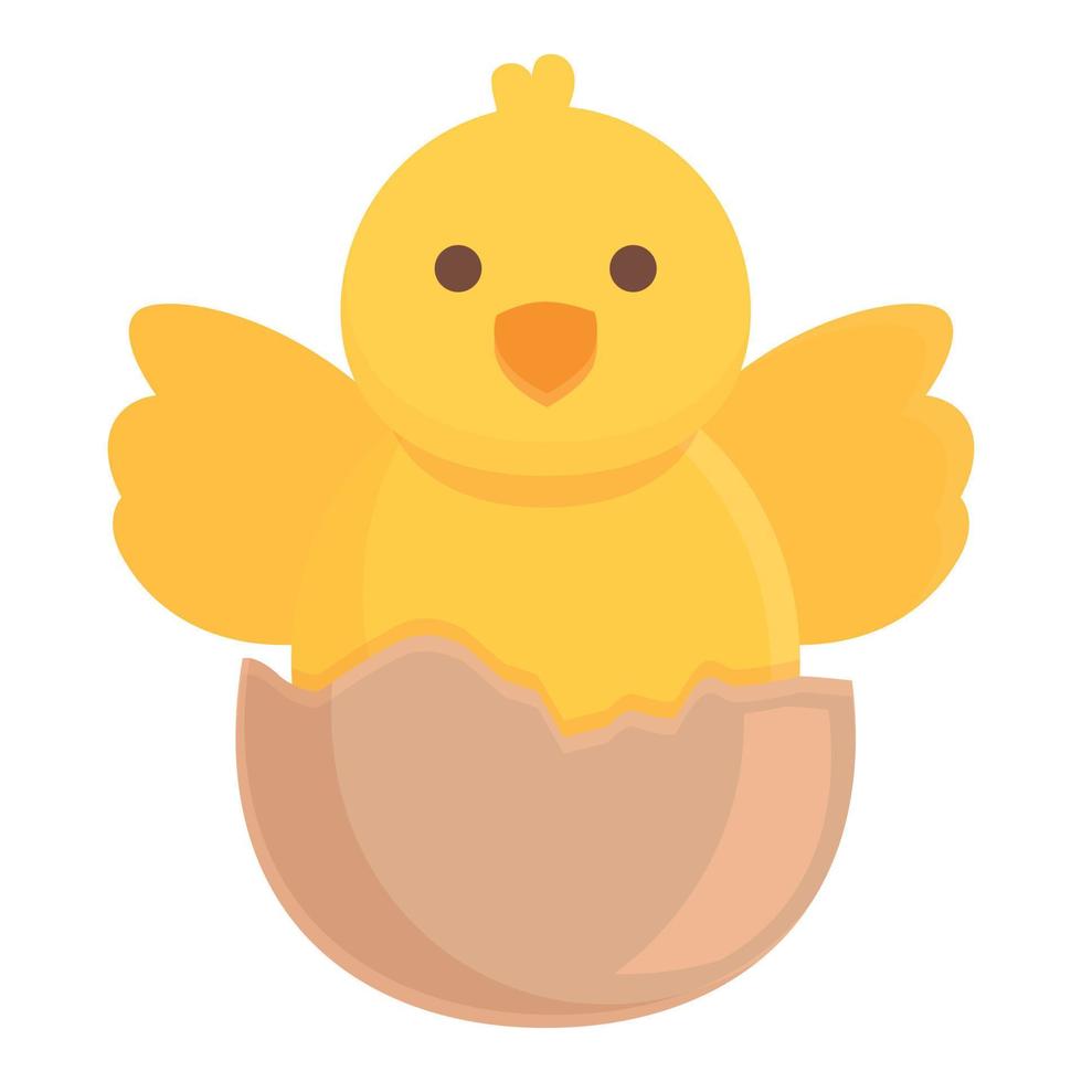 pollo eclosión icono dibujos animados vector. huevo bebé vector