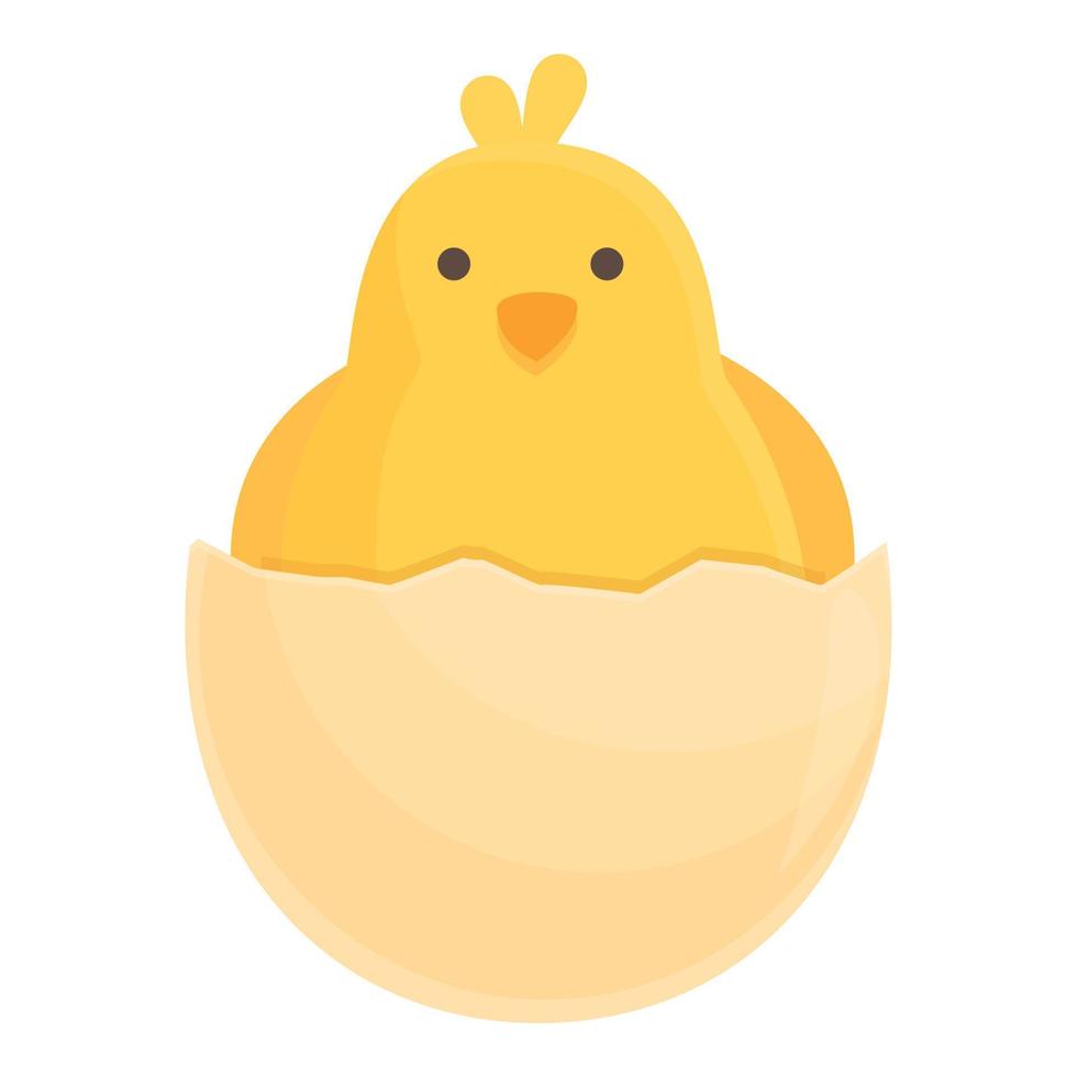 roto huevo icono dibujos animados vector. pollo bebé vector