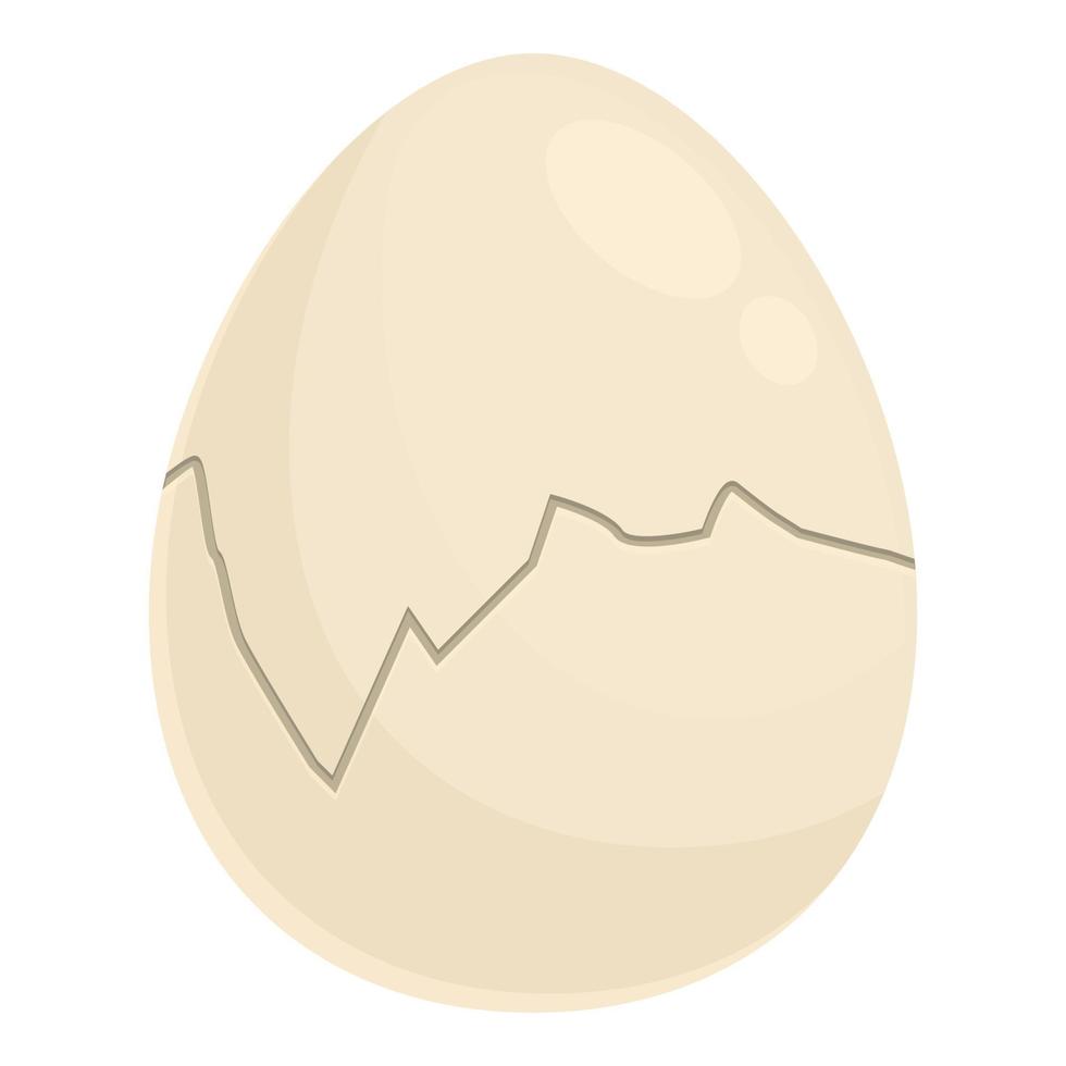 agrietado huevo icono dibujos animados vector. polluelo bebé vector