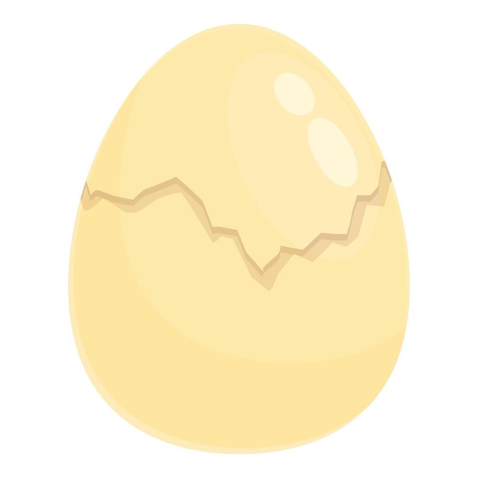 agrietado huevo icono dibujos animados vector. Pascua de Resurrección bebé vector