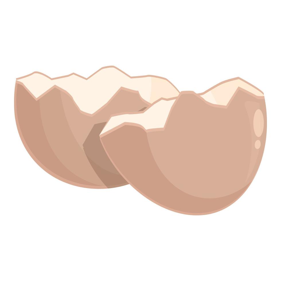 Egg shell icon cartoon vector. Chicken hatching vector