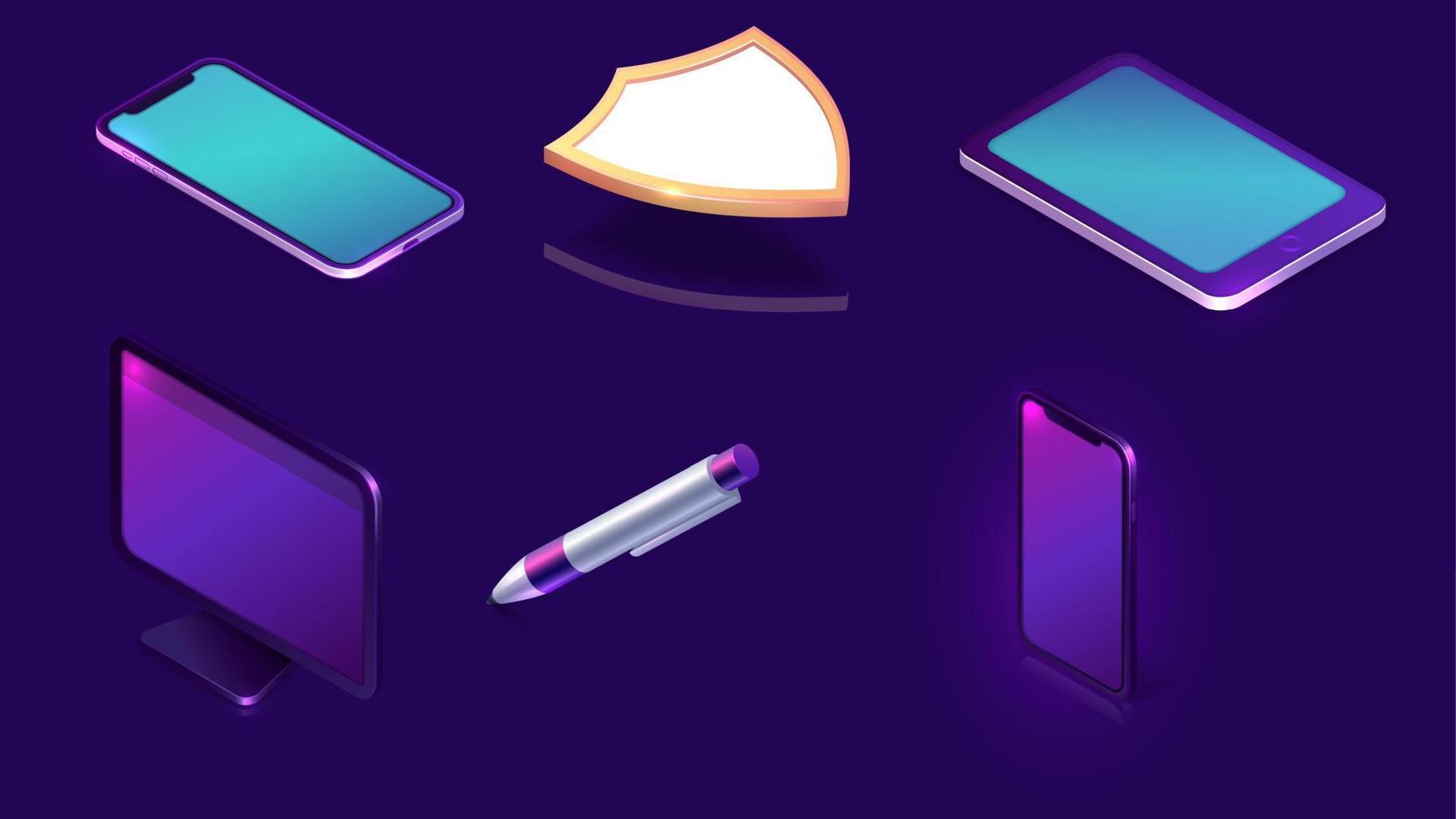 Electronic signature business solution concept vector