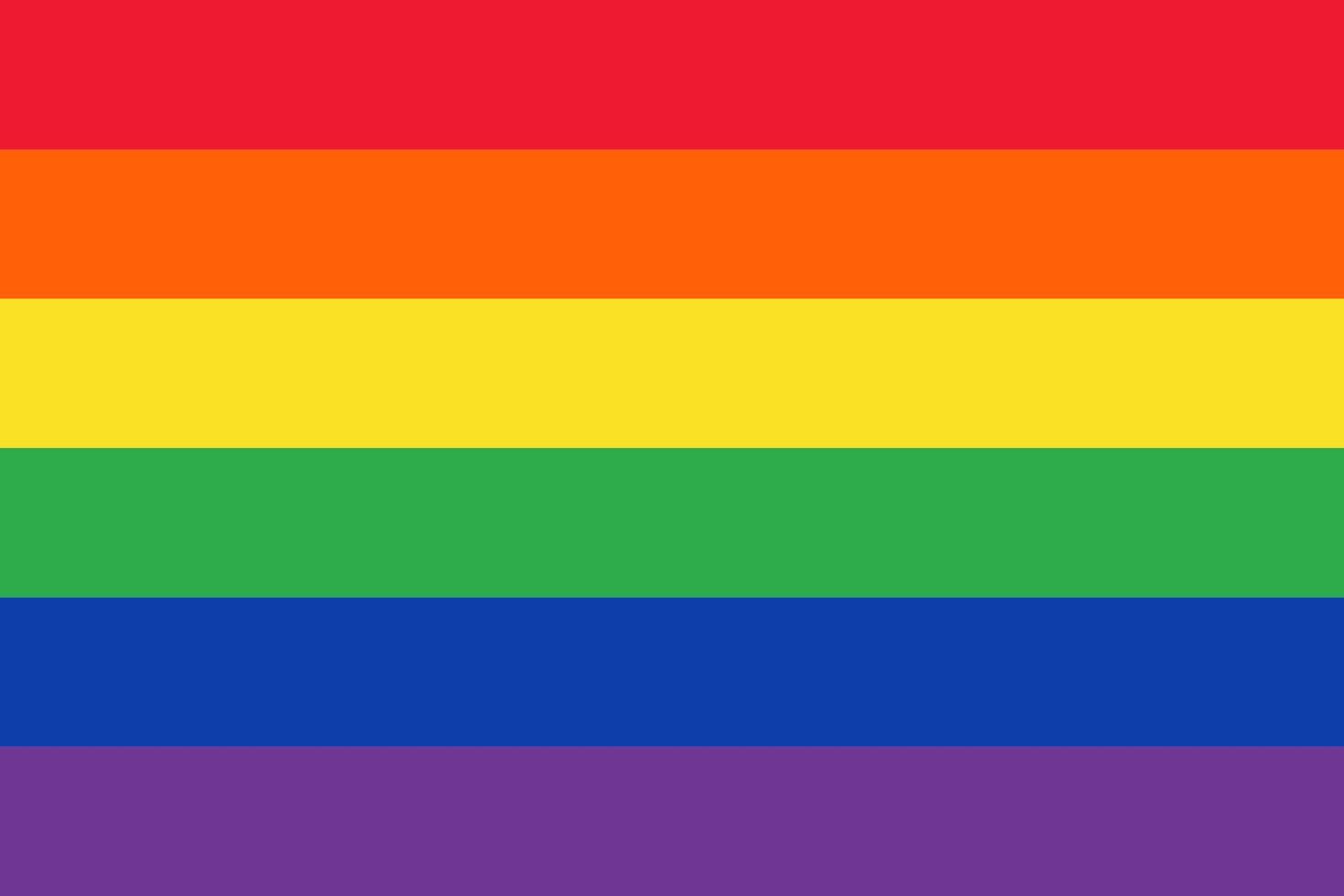 Lgbt flag vector illustration. Rainbow Pride Flag symbol of the gay and lesbian movement