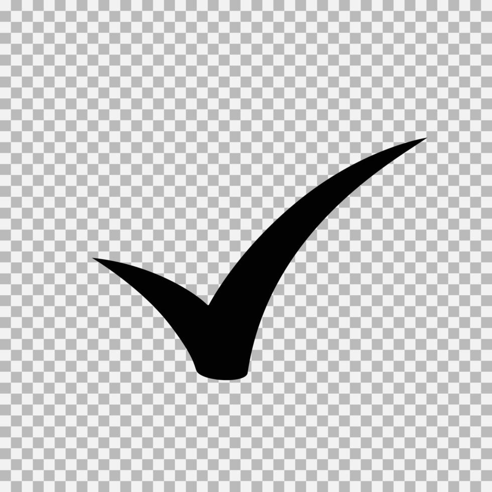 Checkmark icon, vector