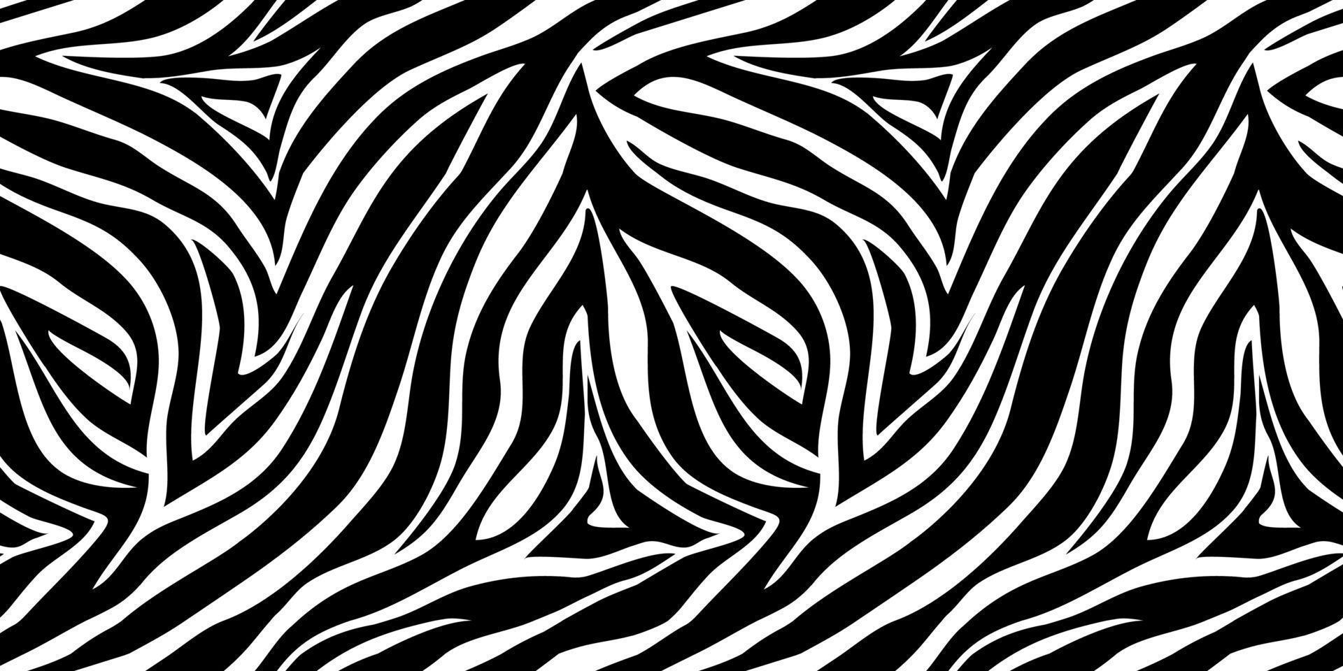 Vector animal print. Zebra ornament. Seamless pattern