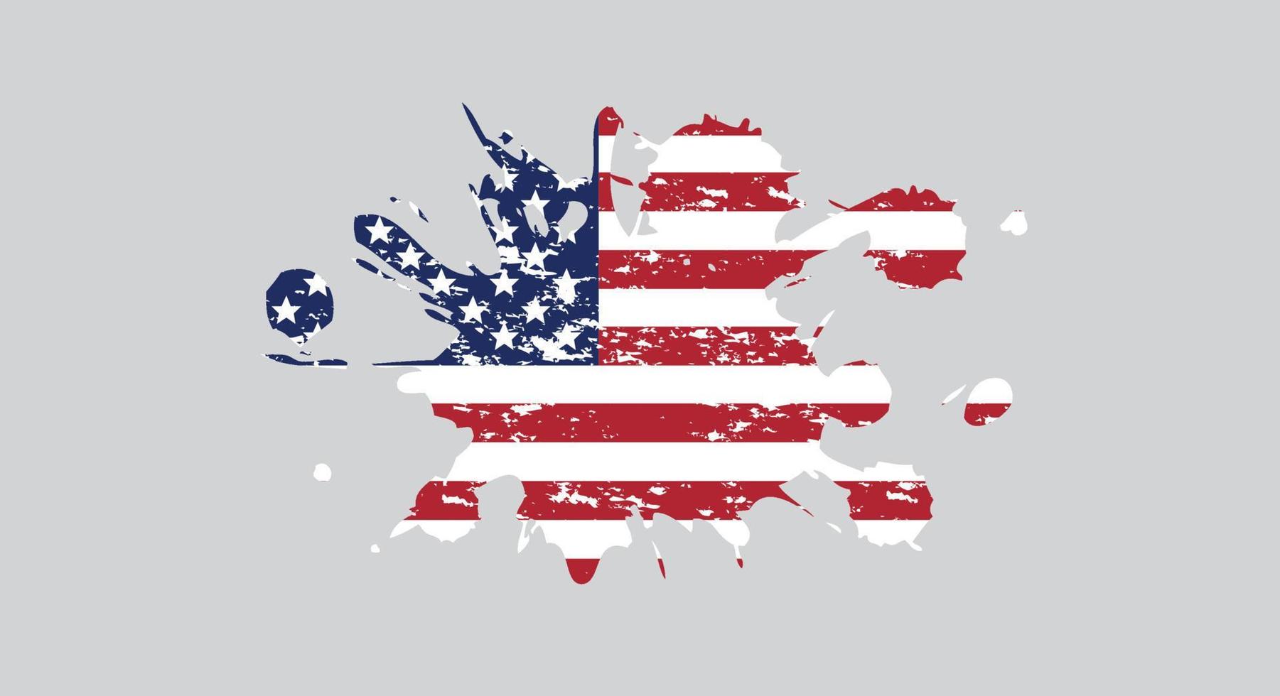 bandera vectorial de estados unidos. símbolo de la bandera americana.icono para sitio web o aplicación móvil vector